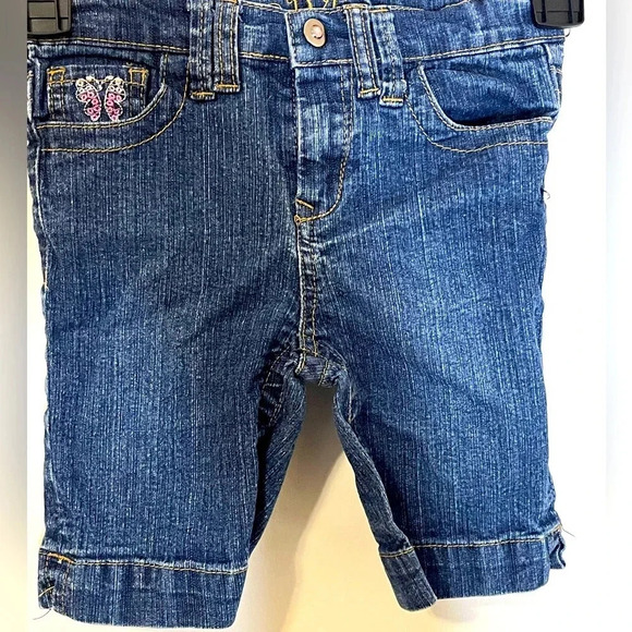 RVT Other - RVT Girls Jean Capris With Sequin and embroidery Butterflies design size 5